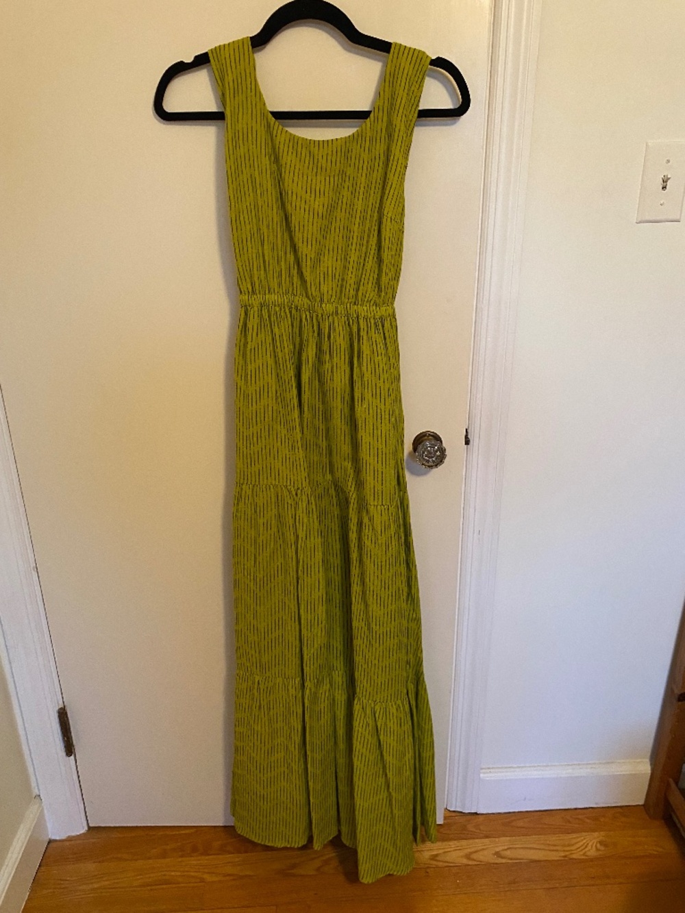 Rujuta Sheth Gema Tier Dress in Flaxen - Picture 4 of 6